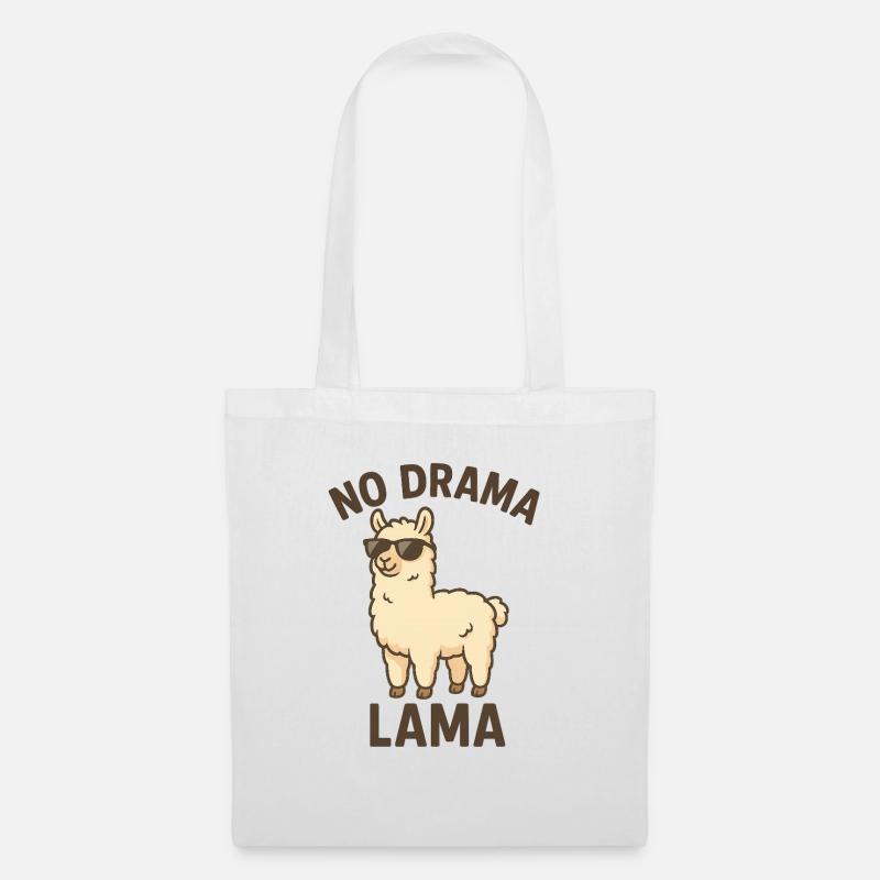 Drama Lama - Stoffbeutel - Weiß