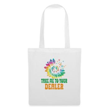 Hippie Peace Sign Peace Flowers Flower Child - Tote Bag - white - Front
