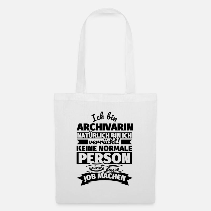 Archivarin Geschenke - Stoffbeutel - Weiß