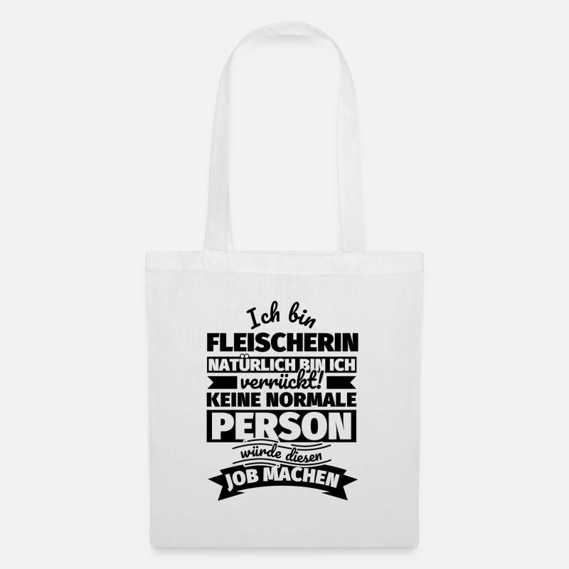 Fleischerin Geschenke - Stoffbeutel - Weiß