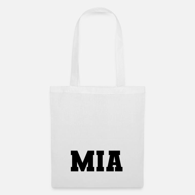 Name - Mia - Stoffbeutel - Weiß