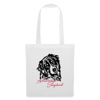 Australian Shepherd Aussie Dog Wilsigns Dog - Tote Bag - white - Front