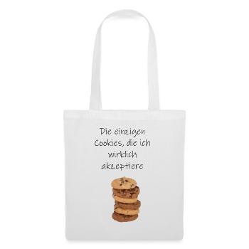 Cookie - Stoffbeutel - Weiß - Vorne