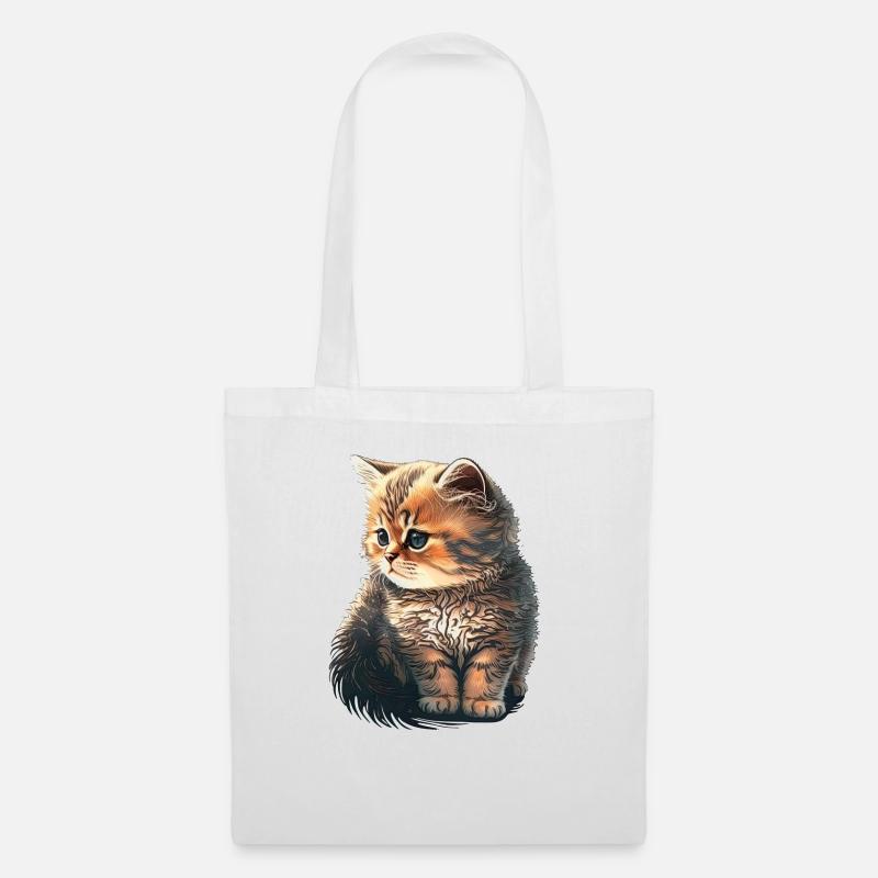 Cute Kitten - Tote Bag - white