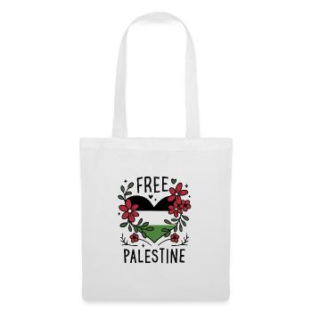 Free palestine drapeau - Sac en tissu - blanc - Devant
