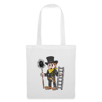 Ramoneur vintage grunge ramoneur - Sac en tissu - blanc - Devant