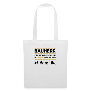 Bauherr Hausbau Richtfest Baustelle Eigenheim - Stoffbeutel - Weiß - Vorne