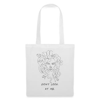 Medusa - Dont look at me - Stoffbeutel - Weiß - Vorne