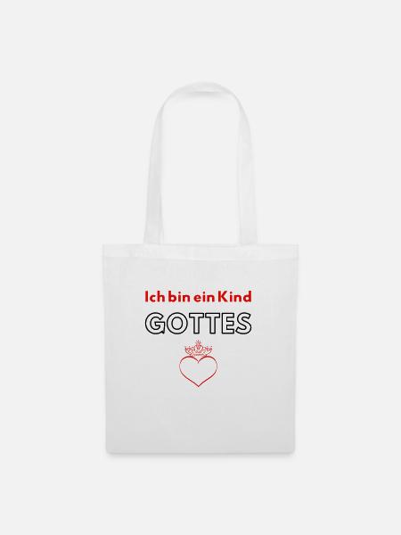 Ich bin ein Kind GOTTES ♥ - Stoffbeutel - Weiß