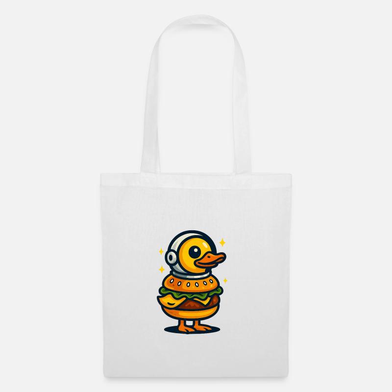 Burger Ente - Stoffbeutel - Weiß