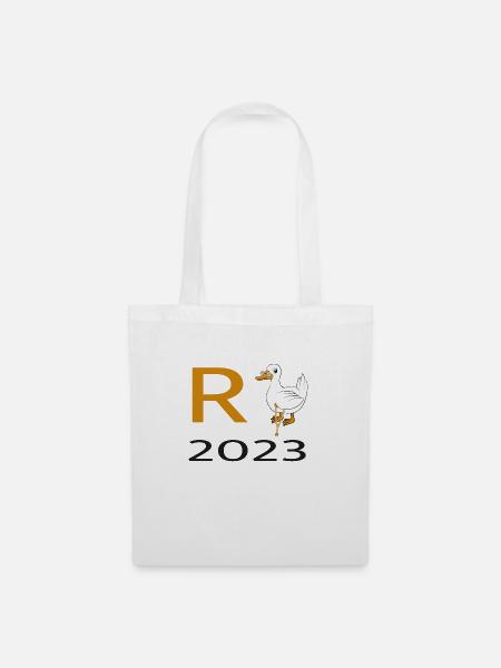 Rente Ente 2023 - Stoffbeutel - Weiß