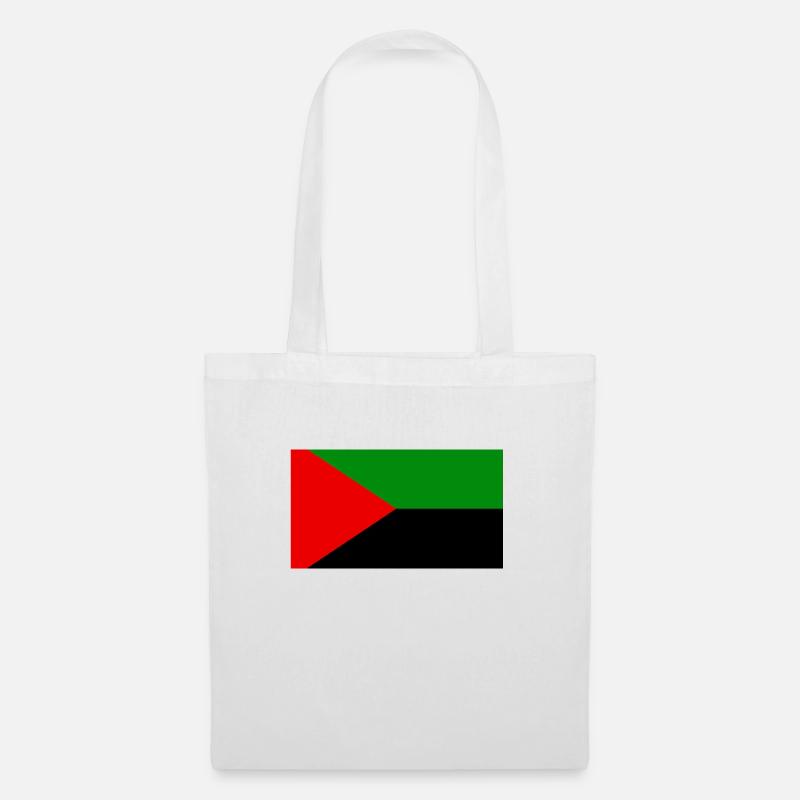 Flagge Rot Grün Schwarz Martinique - Stoffbeutel - Weiß