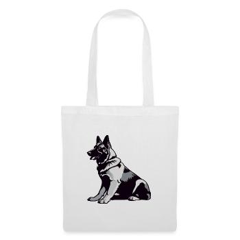 Sitting German Shepherd - Pet Sticker - Tote Bag - white - Front