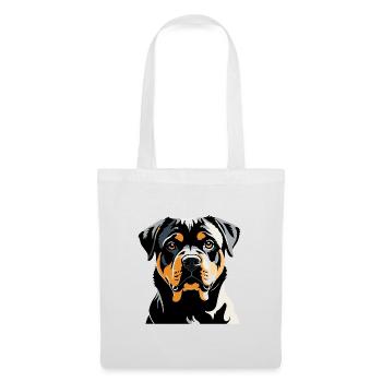 Rottweiler - Autocollant pour chien de compagnie - Sac en tissu - blanc - Devant