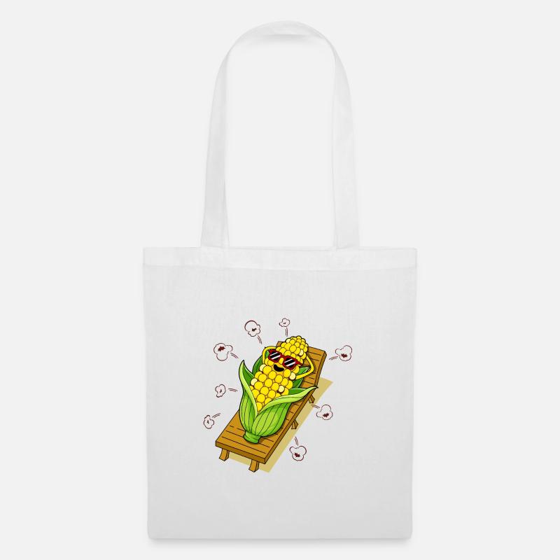 Bronzer le maïs - Sac en tissu - blanc
