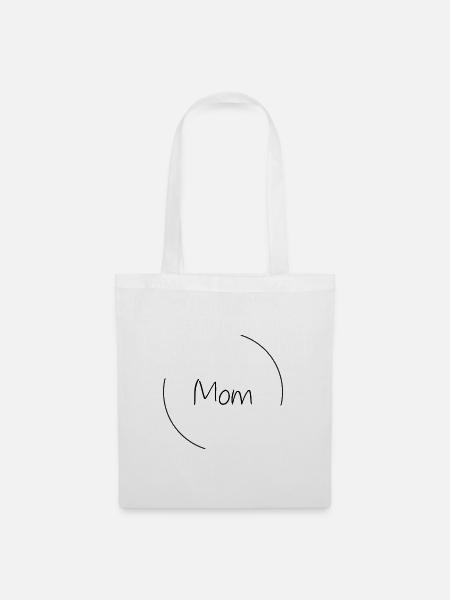 Mom - Stoffbeutel - Weiß