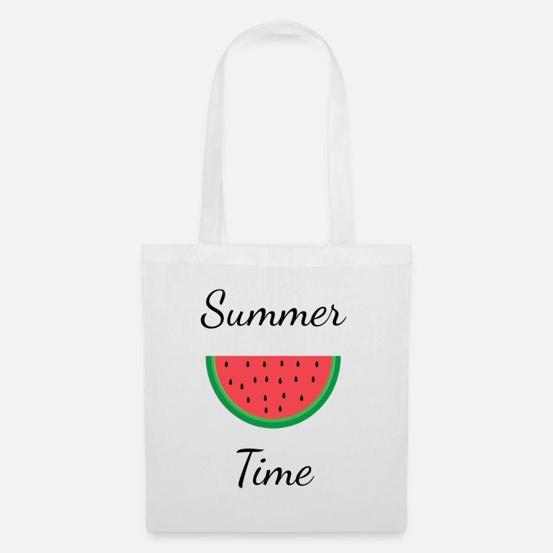 Sommerzeit - Stoffbeutel - Weiß