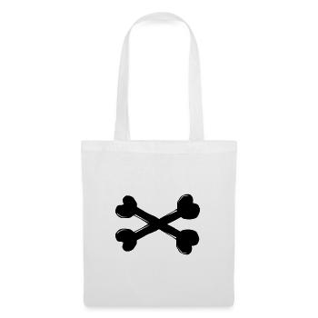 Bone Cross Dog Symbol - Tote Bag - white - Front