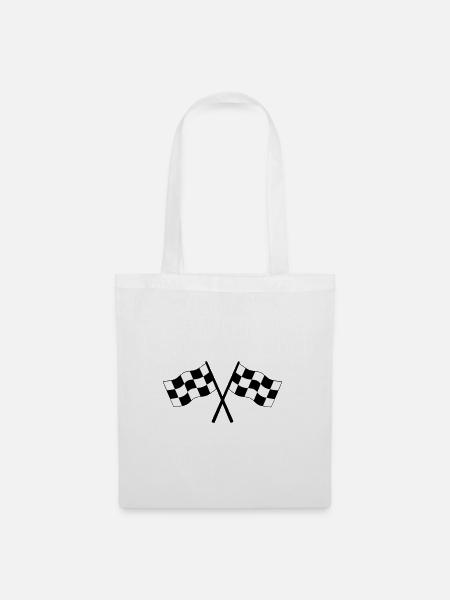 Symbole de drapeaux - Sac en tissu - blanc