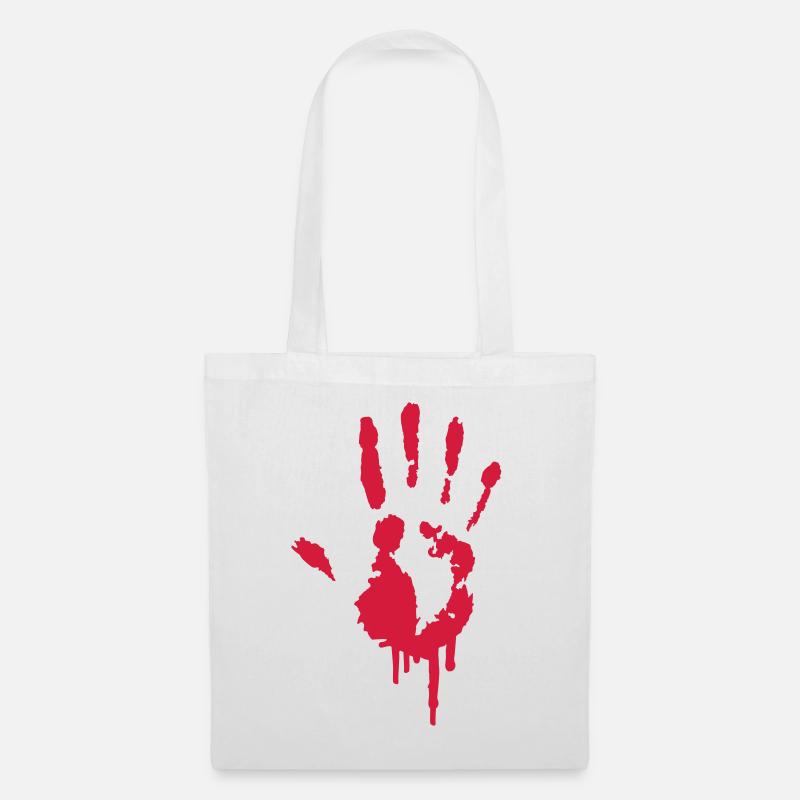 A handprint Graffiti - Tote Bag - white