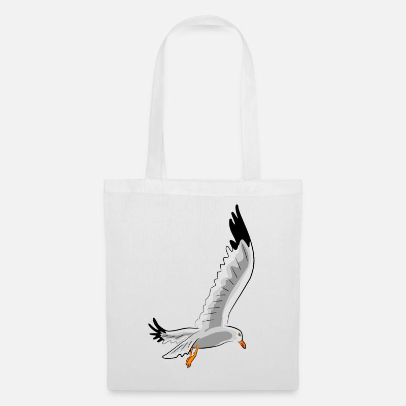 fliegende moewe vogel - Stoffbeutel - Weiß