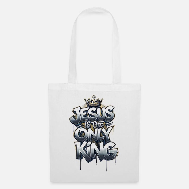 Jesus is the only King - Stoffbeutel - Weiß