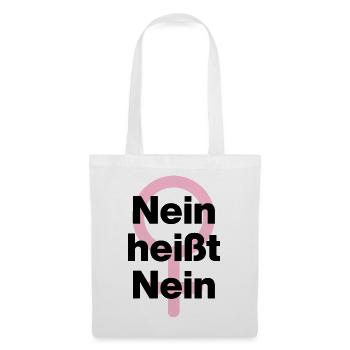 NEIN HEISST NEIN – IMMER! ♀ GIRLPOWER FEMALE POWER - Stoffbeutel - Weiß - Vorne