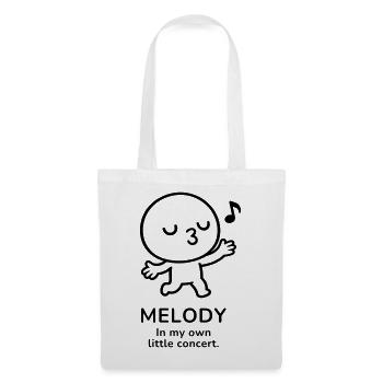 Melody – In My Own Little Concert | Music Mood - Stoffbeutel - Weiß - Vorne