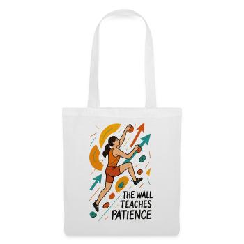 Bouldering Women Motivation - Abstract Art - Tote Bag - white - Front