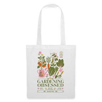 Urbaner Gartenbau Gärtnerbesessener Sozialclub - Stoffbeutel - Weiß - Vorne