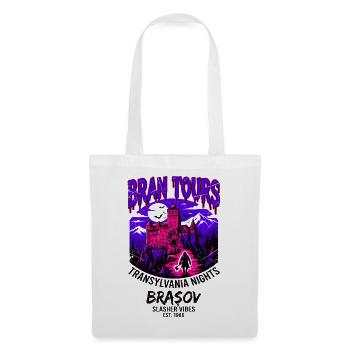 Bran Tours Transylvania Nights Brasov Slasher - Stoffbeutel - Weiß - Vorne
