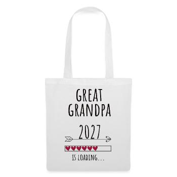 Pregnancy Announcement – Uropa 2027 Geschenk - Stoffbeutel - Weiß - Vorne