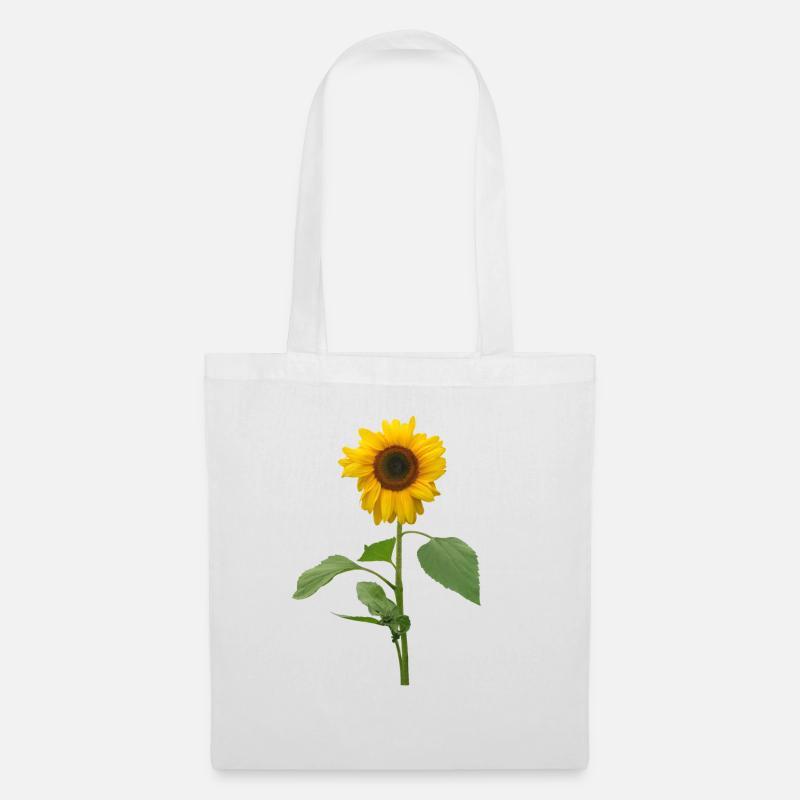 Sonnenblume - Stoffbeutel - Weiß