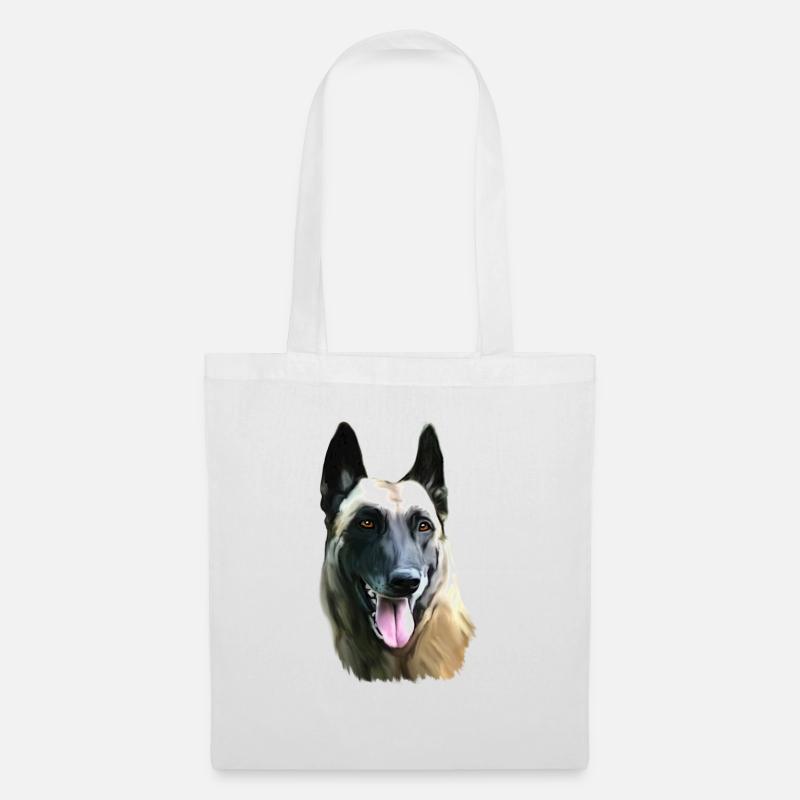 malinois - Stoffbeutel - Weiß