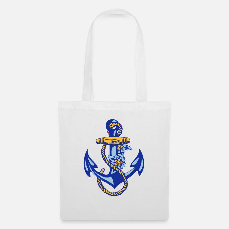 sailor*anchor - Stoffbeutel - Weiß