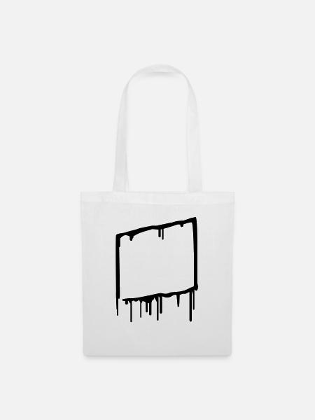 graffiti_frame - Stoffbeutel - Weiß