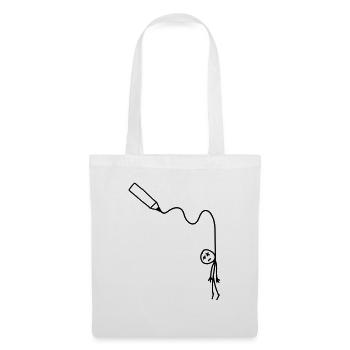 hangman_drawing - Sac en tissu - blanc - Devant