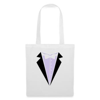 Jeune marié - Sac en tissu - blanc - Devant