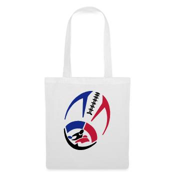 t-shirt ball - Sac en tissu - blanc - Devant