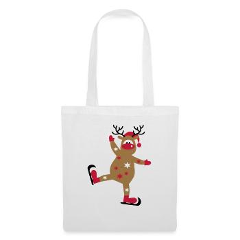 Jour de Noël - Sac en tissu - blanc - Devant