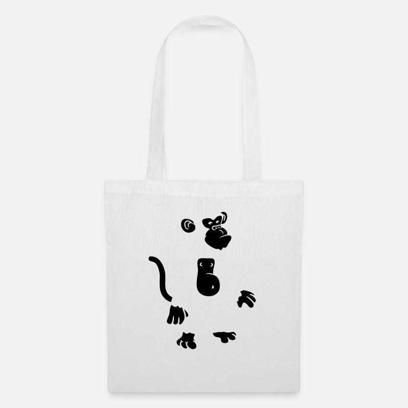 Cool Affen Design - Stoffbeutel - Weiß