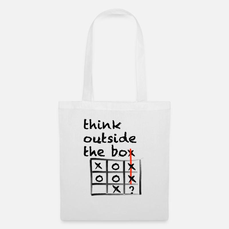 think outside the box - Stoffbeutel - Weiß