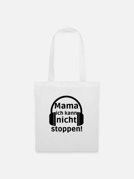Zocken Gaming Gamer Videospiel Kopfhörer Geschenk - Stoffbeutel - Weiß
