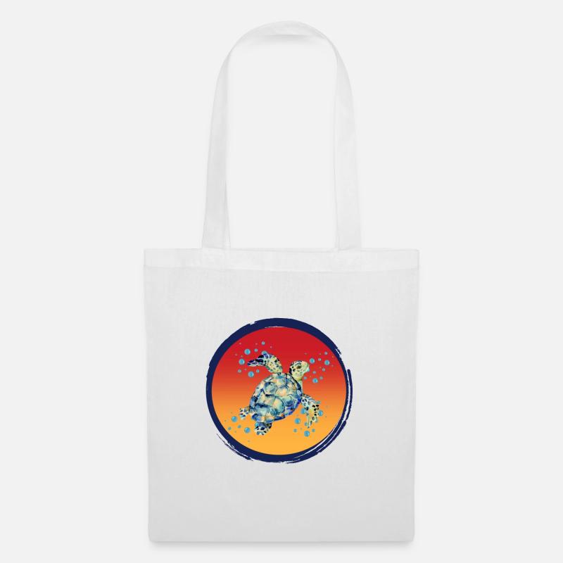 Turtle_Harmony - Tote Bag - white