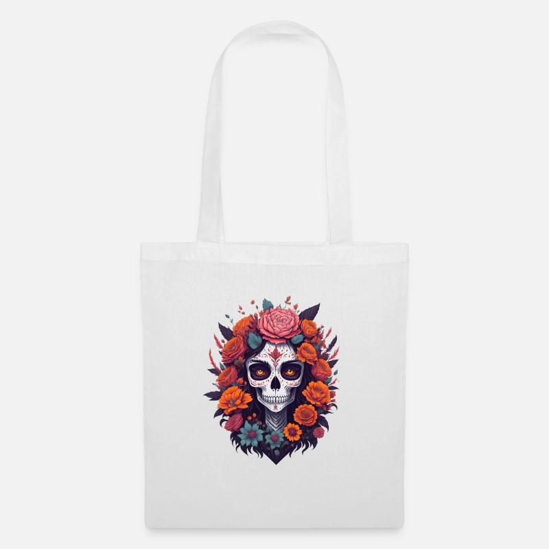 La Catrina 2 - Stoffbeutel - Weiß
