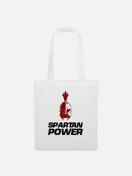 spartan power - Stoffbeutel - Weiß