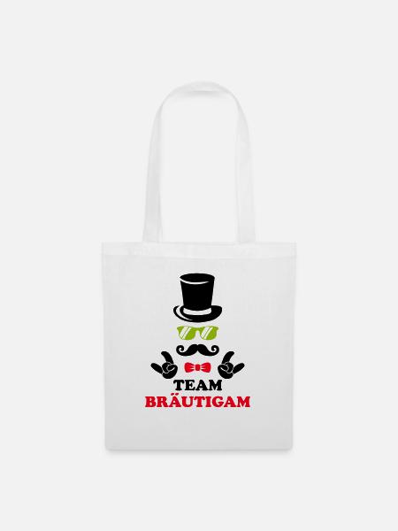 team bräutigam - Stoffbeutel - Weiß