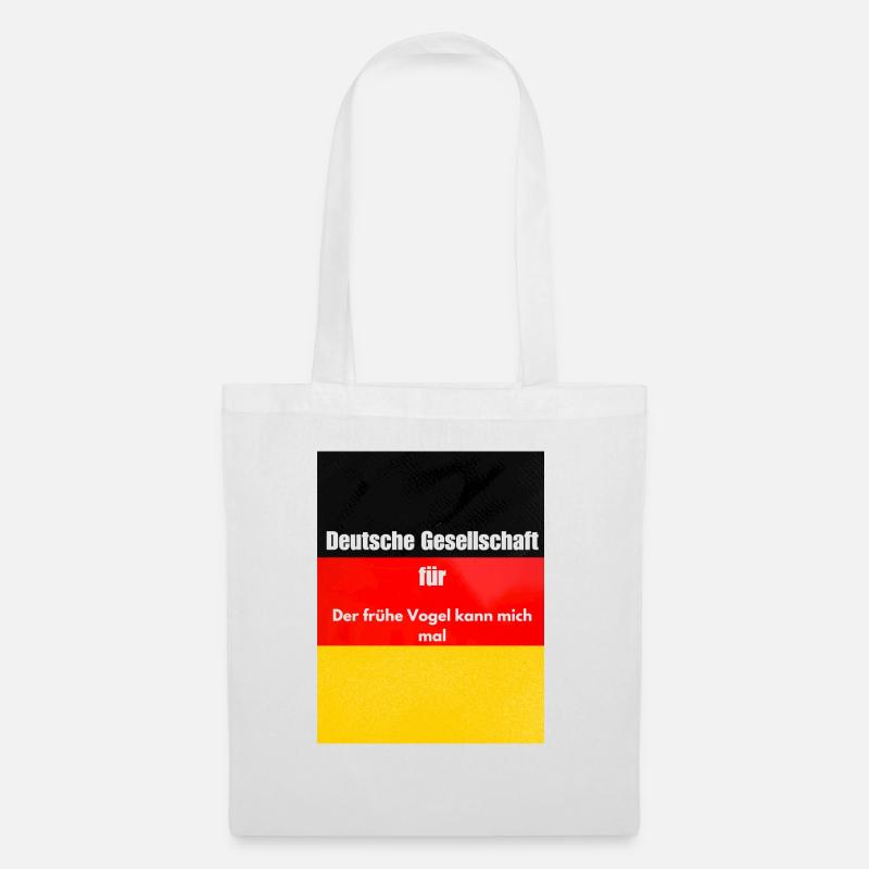 Der frühe Vogel - Stoffbeutel - Weiß