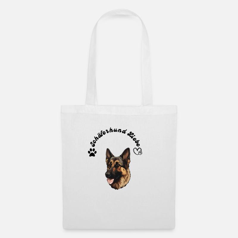 Schäferhund Liebe - Stoffbeutel - Weiß