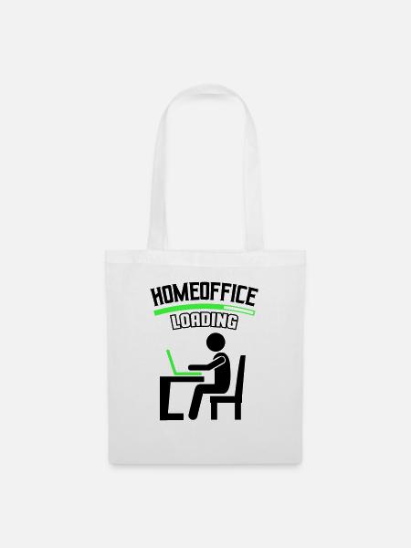 Arbeit Büro Homeoffice Loading - Stoffbeutel - Weiß